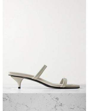 St. Agni Leather Sandals - White