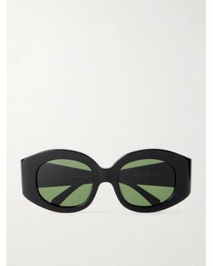 Matteau Eclipse Round-Frame Acetate Sunglasses - Green
