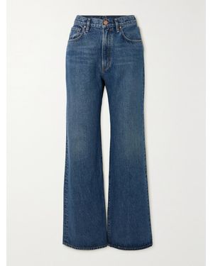 Goldsign Net Sustain The Tanner Organic High-Rise Straight-Leg Jeans - Blue