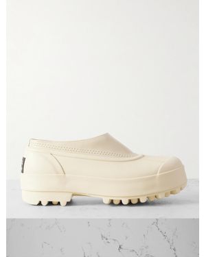 Proenza Schouler Sorel Caribou Flache Schuhe Aus Gummi Und Leder Mit Plateau - Natur