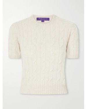 Ralph Lauren Cable-Knit Cashmere Jumper - Natural