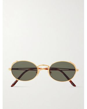 Jean Paul Gaultier Arceau Goldfarbene Sonnenbrille Mit Ovalem Rahmen - Mettallic