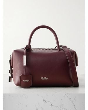 Max Mara Boston Leather Shoulder Bag - Purple