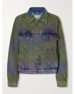 Sanderlak Ombré Denim Jacket - Green