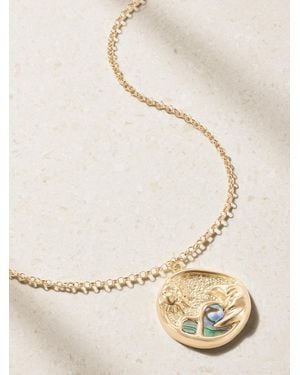 L'Atelier Nawbar Eternal Sunrise 18-Karat And Abalone Necklace - Natural