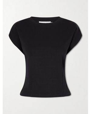 Proenza Schouler Reeva Oberteil Aus Biobaumwoll-Jersey - Schwarz