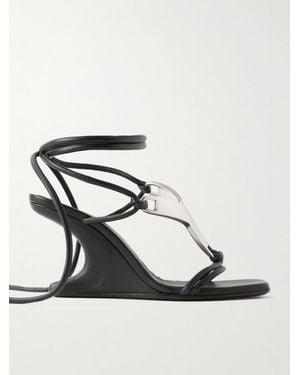 Rick Owens Cantilever 8 Hydra Leather Sandals - Black