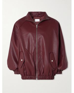 Frankie Shop Senta Oversized Bomber Jacket - Red