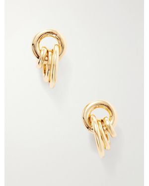 Laura Lombardi Aria-Toned Hoop Earrings - Metallic