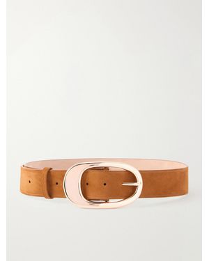 Gabriela Hearst Lozewce Suede Belt - Pink