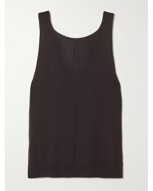 JOSEPH Tell Knitted Silk Tank - Black