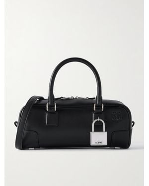Loewe Amazona 23 Schultertasche Aus Leder Mit Verzierung - Schwarz