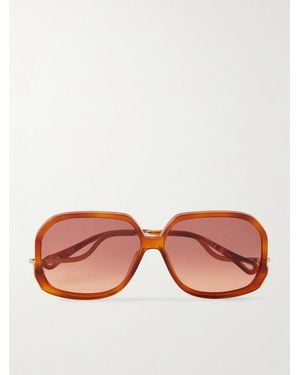 Chloé Square-Frame Acetate Sunglasses - Pink