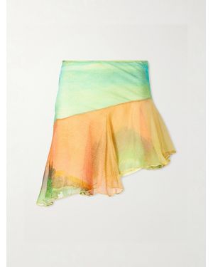 Donde Esteban Formentera Silk Mini Skirt - Yellow