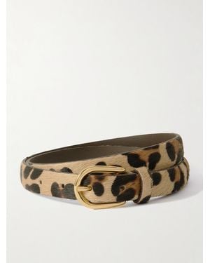 Anderson's Gürtel Aus Kalbshaar Mit Leopardenprint - Natur