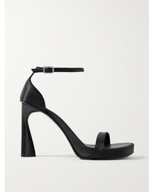 Stella McCartney Net Sustain Elsa Recycled-Satin Sandals - Black