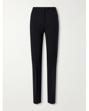 Loulou de Saison Malka Wool-Blend Slim-Fit Pants - Blue