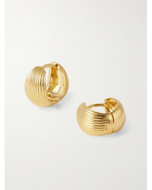 Sophie Buhai Reversible Vermeil Hoop Earrings - Metallic