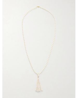 Jennifer Behr Solenne-Tone Crystal Necklace - White