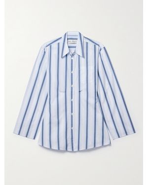 Our Legacy Daisy Striped Cotton-Poplin Shirt - Blue