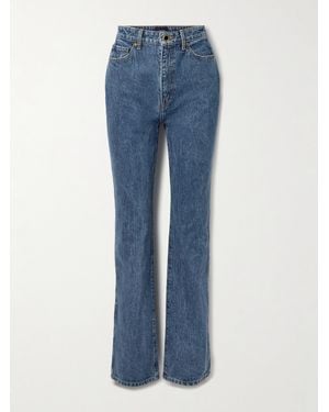 KHAITE Danielle Hoch Sitzende Jeans Mit Schmalem Bein - Blau