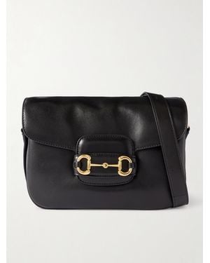Gucci Horsebit 1955 Leather Shoulder Bag - Black