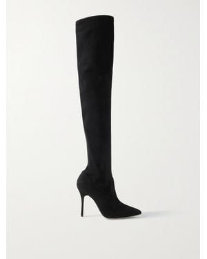 送料関税込■Manolo Blahnik■Gore スエード オーバーニーブーツ International Gallery BEAMS（インターナショナルギャラリー