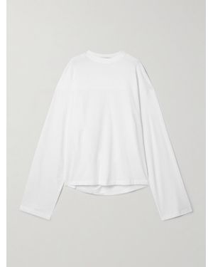 Marie Adam-Leenaerdt Oversized Cotton-Jersey T-Shirt - White