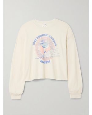 RE/DONE Printed Cotton-Jersey T-Shirt - Natural