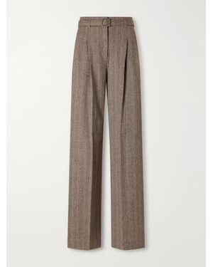 RRL Wool And Cotton-Blend Wide-Leg Trousers - Natural