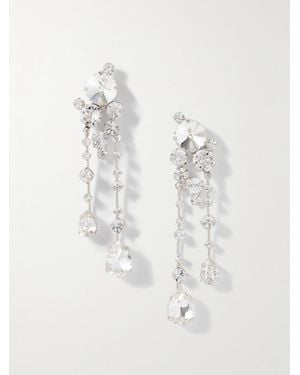 Jennifer Behr Jayleen-Plated Crystal Earrings - White