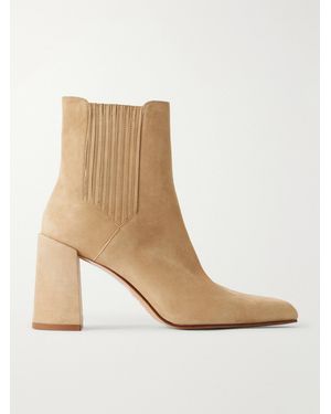Gabriela Hearst Luke 90 Suede Ankle Boots - Natural