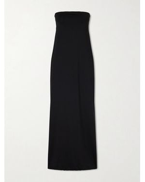 Taller Marmo Penelope Strapless Stretch-Jersey Coverup - Black