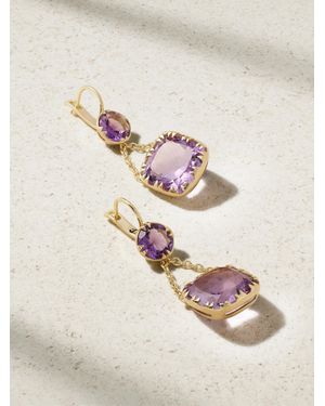 Ileana Makri Crown Ohrringe Aus 18 Karat Mit Amethysten - Natur