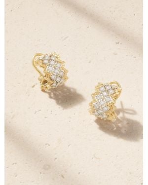 Buccellati Rombi 18-Karat And Diamond Earrings - Natural