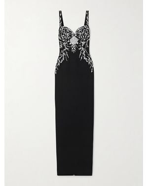 Zuhair Murad Embellished Crepe Gown - Black