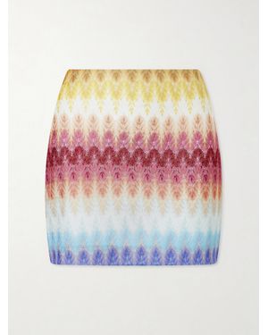 Missoni Crochet-Knit Mini Skirt - Red