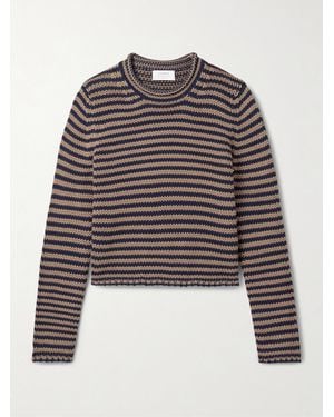 La Ligne Mini Marina Striped Cotton Jumper - Blue