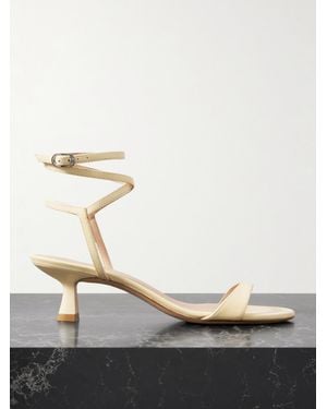 Stuart Weitzman Nudist Wrap Sandalen Aus Leder - Natur