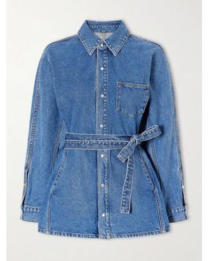 OSSOU Cinch Denim Shirt - Blue