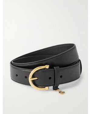 Gucci Embellished Leather Belt - Black