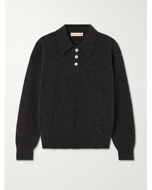 &Daughter Edith Wollpullover Mit Polokragen - Schwarz