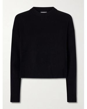 Allude Net Sustain Wool And Cashmere-Blend Jumper - Black