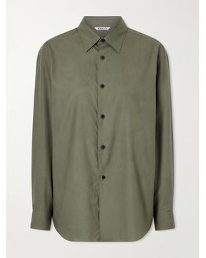 AURALEE Cotton-Twill Shirt - Green