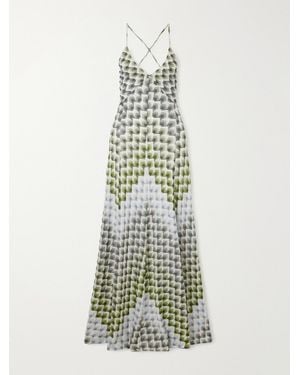 Missoni Panelled Crochet-Knit Maxi Dress - White