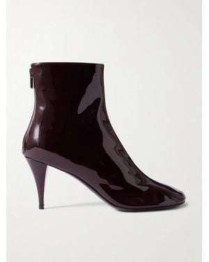Proenza Schouler Glove Patent-Leather Ankle Boots - Black