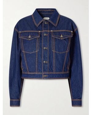 Versace Denim Cotton Jacket - Blue