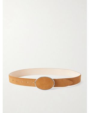 DEHANCHE Flint Suede Belt - White
