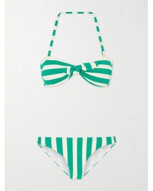 lemlem Striped Bikini - Green