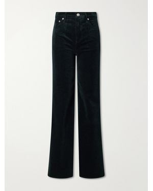 Citizens of Humanity Kimberly Flare Cotton-Blend Corduroy Trousers - Blue